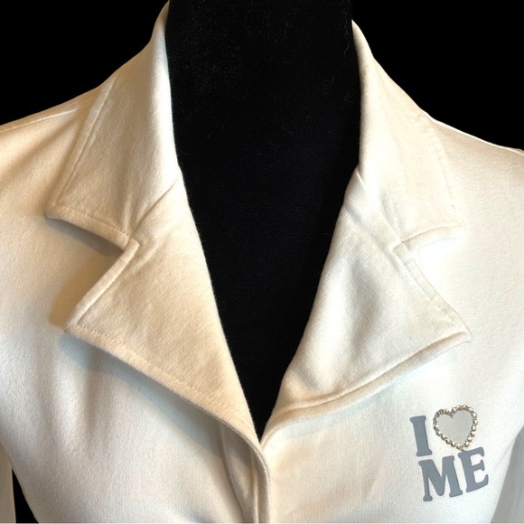 I Love ME White Stretch Jacket - Picture 3 of 6